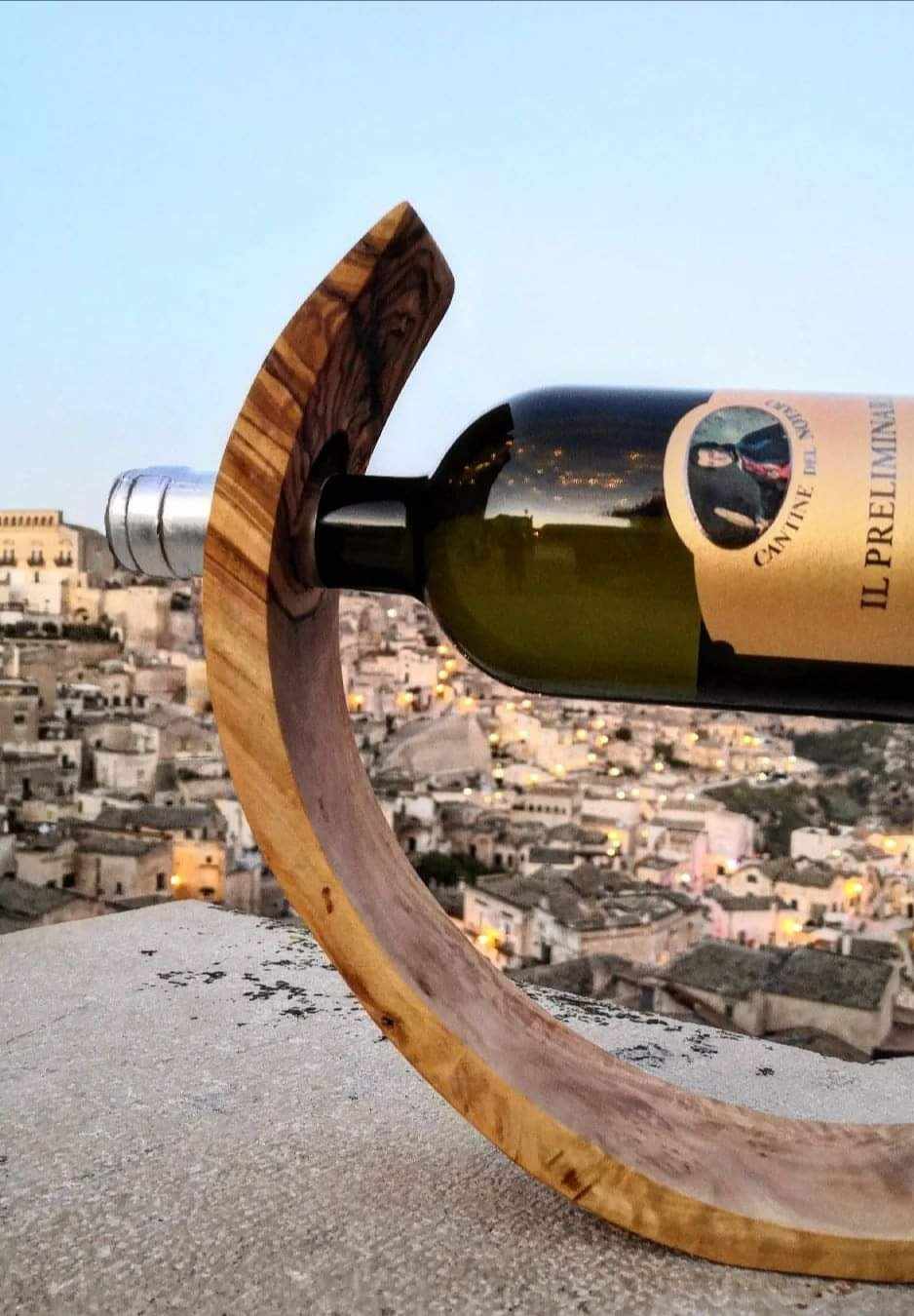 Porta bottiglia curvo