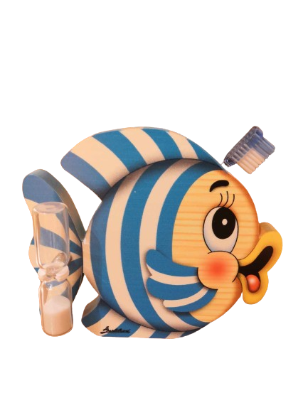 Portaspazzolini Pesce a righe