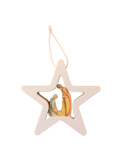 Addobbo Natività curva in stella