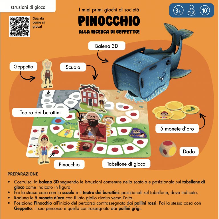 I miei primi giochi di società. Pinocchio - Alla ricerca di Geppetto